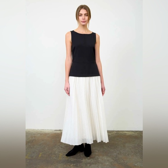 Moon River | Black & Ivory Tulle Midi Dress | Urban Outfitters Brand | NWT - Picture 7 of 12